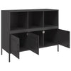 Schwarzes Sideboard Melti 100,5x39x79cm (kaltgewalzter Stahl)