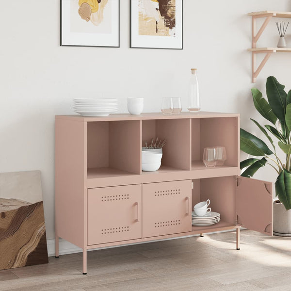 Rosa Kommode Melti 100,5x39x79cm (kaltgewalzter Stahl)
