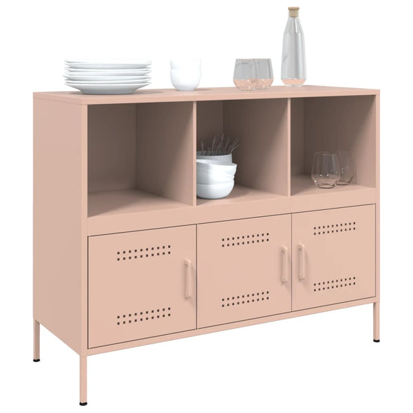 Rosa Kommode Melti 100,5x39x79cm (kaltgewalzter Stahl)