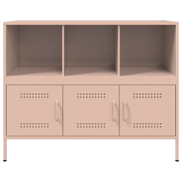 Rosa Kommode Melti 100,5x39x79cm (kaltgewalzter Stahl)