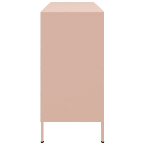Rosa Kommode Melti 100,5x39x79cm (kaltgewalzter Stahl)