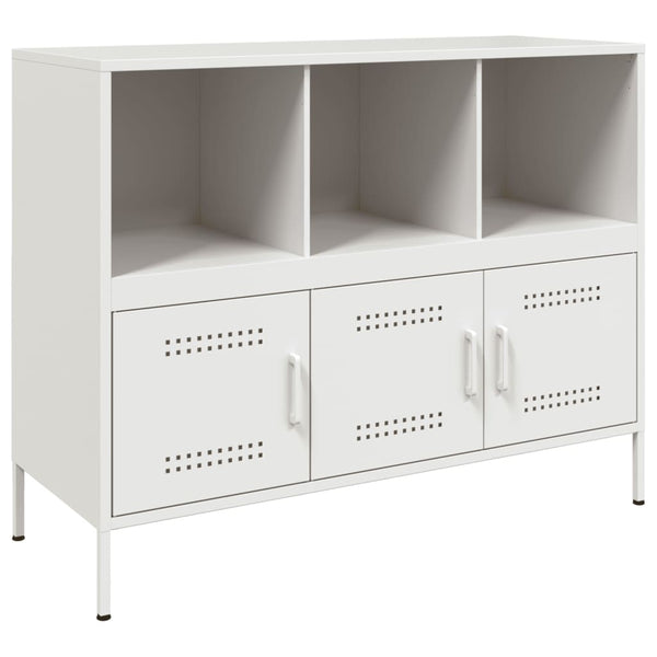 Weißes Sideboard Melti 100,5x39x79cm (kaltgewalzter Stahl)