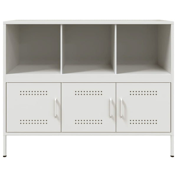 Weißes Sideboard Melti 100,5x39x79cm (kaltgewalzter Stahl)