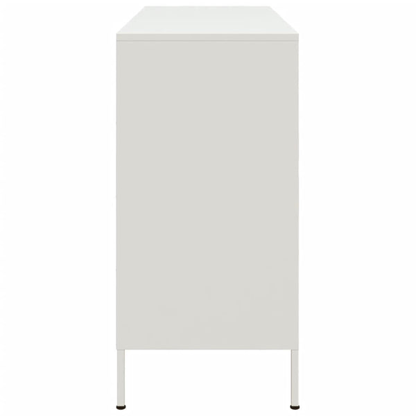 Weißes Sideboard Melti 100,5x39x79cm (kaltgewalzter Stahl)
