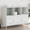 Weißes Sideboard Melti 100,5x39x79cm (kaltgewalzter Stahl)