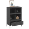 Schwarzer Schrank Guta 68x39x101,5cm (kaltgewalzter Stahl)