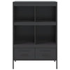 Schwarzer Schrank Guta 68x39x101,5cm (kaltgewalzter Stahl)