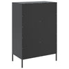 Schwarzer Schrank Guta 68x39x101,5cm (kaltgewalzter Stahl)