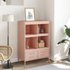 Rosa Schrank Guta 68x39x101,5cm (kaltgewalzter Stahl)