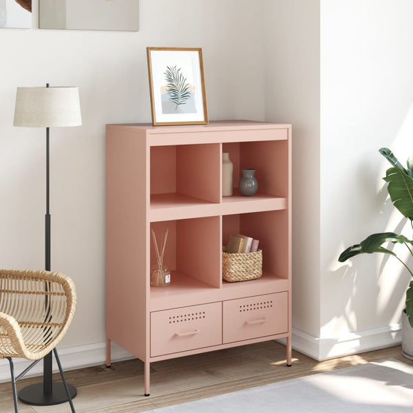 Rosa Schrank Guta 68x39x101,5cm (kaltgewalzter Stahl)
