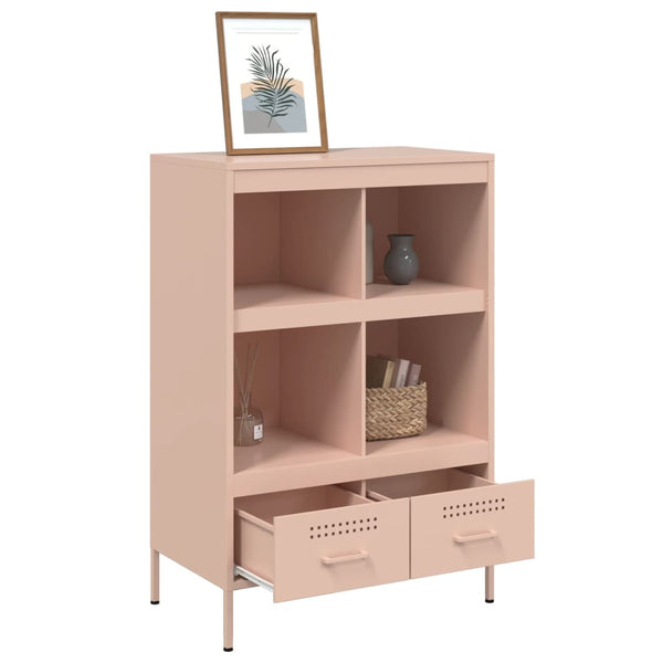 Rosa Schrank Guta 68x39x101,5cm (kaltgewalzter Stahl)