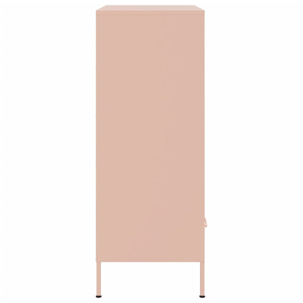 Rosa Schrank Guta 68x39x101,5cm (kaltgewalzter Stahl)