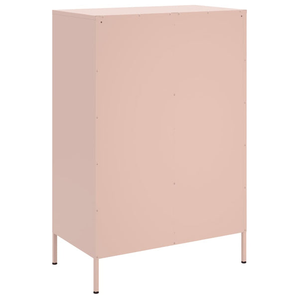 Rosa Schrank Guta 68x39x101,5cm (kaltgewalzter Stahl)