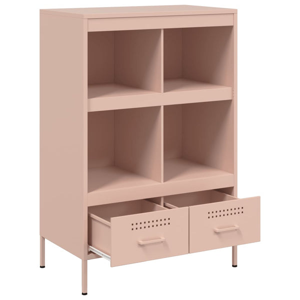Rosa Schrank Guta 68x39x101,5cm (kaltgewalzter Stahl)