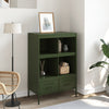 Olivgrüner Schrank Guta 68x39x101,5cm (kaltgewalzter Stahl)