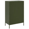 Olivgrüner Schrank Guta 68x39x101,5cm (kaltgewalzter Stahl)