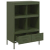 Olivgrüner Schrank Guta 68x39x101,5cm (kaltgewalzter Stahl)