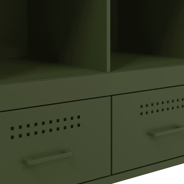 Olivgrüner Schrank Guta 68x39x101,5cm (kaltgewalzter Stahl)