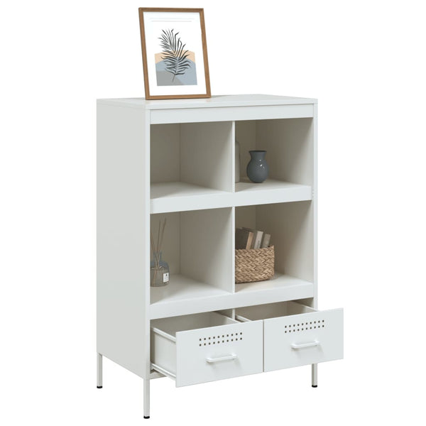 Weißer Schrank Guta 68x39x101,5cm (kaltgewalzter Stahl)