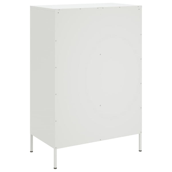 Weißer Schrank Guta 68x39x101,5cm (kaltgewalzter Stahl)