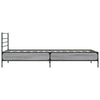 Graues Bettgestell Evghenie 75x190cm (Holz und Metall)