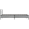 Graues Bettgestell Evghenie 90x190cm (Holz und Metall)