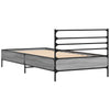 Graues Bettgestell Evghenie 90x190cm (Holz und Metall)