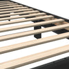 Schwarzer Bettrahmen Narcisa 75x190cm (Holz und Metall)