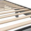 Graues Bettgestell Narcisa 75x190cm (Holz und Metall)