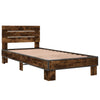 Bettrahmen Rauch-Eiche Alfo 100x200cm (Holz und Metall)