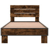 Bettrahmen Rauch-Eiche Alfo 100x200cm (Holz und Metall)