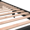Schwarzer Bettrahmen Alfo 90x200cm (Holz und Metall)