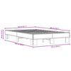 Schwarzer Lattenrost Ladislau 140x200cm (Holz und Metall)