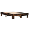 Bettgestell Rauchereiche Ladislau 140x200cm (Holz und Metall)