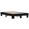 Schwarzes Bettgestell Ladislau 120x200 cm (Holz und Metall)