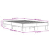 Schwarzes Bettgestell Ladislau 120x200 cm (Holz und Metall)