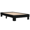 Schwarzes Bettgestell Ladislau 90x200cm (Holz und Metall)
