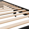 Schwarzes Bettgestell Ladislau 90x200cm (Holz und Metall)