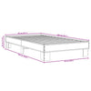 Schwarzes Bettgestell Ladislau 90x200cm (Holz und Metall)