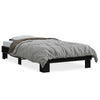 Bettgestell Ladislau Schwarz 75x190cm (Holz und Metall)