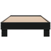 Bettgestell Ladislau Schwarz 75x190cm (Holz und Metall)