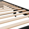 Schwarzes Bettgestell Ladislau 90x190cm (Holz und Metall)