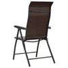 Braune klappbare Outdoor-Stühle Tandarica (4er-Set Polyrattan)
