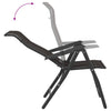 Schwarze faltbare Outdoor-Stühle Tandarica (4 Stk. Kaffeepolyrattan)