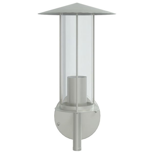 Galafteon Außenwandleuchten Silber (2er-Pack Edelstahl)