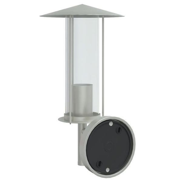 Galafteon Außenwandleuchten Silber (2er-Pack Edelstahl)