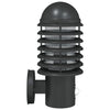 Schwarze Außenwandleuchte mit Sensor Casiea (Edelstahl)