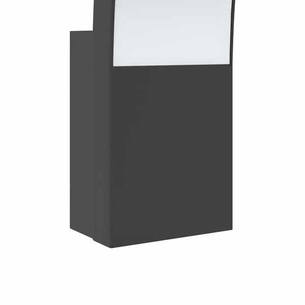 Schwarze LED-Außenwandleuchten Salvstia (2 Stk. Aluminiumguss)