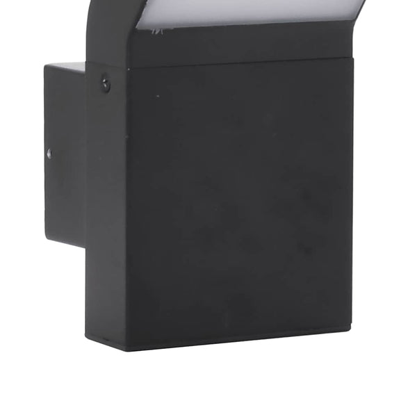 Schwarze LED-Außenwandleuchte Cati (Aluminiumguss)