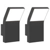 Schwarze LED-Außenwandleuchten Cati (2 Stk. Aluminiumguss)
